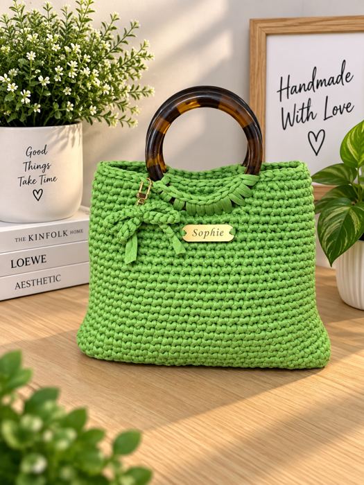 Lime Green Mini Tote